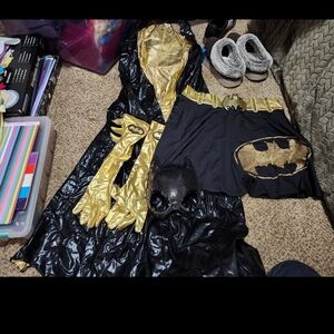 Kids Black and Gold Superhero Costume